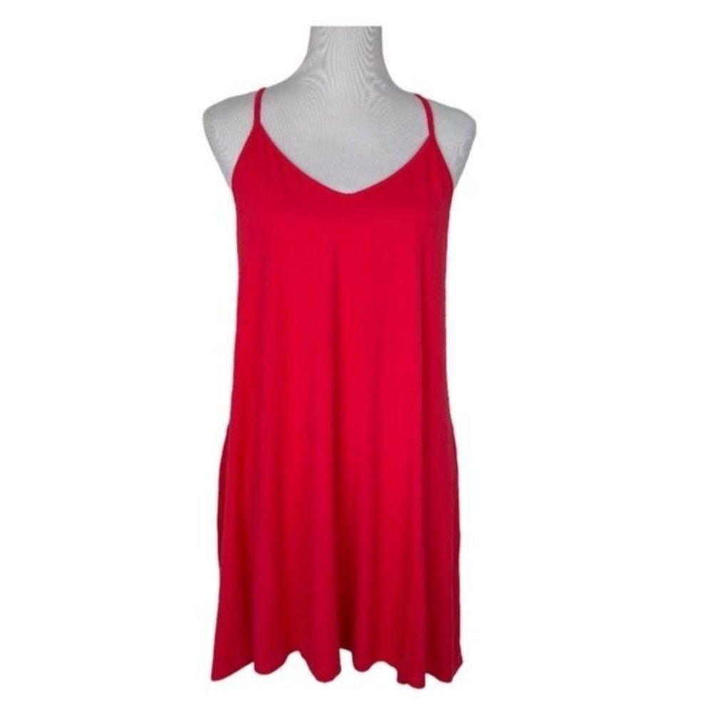 Lovers + Friends Women's Pink Crossover Low Back Dress NWT Size L